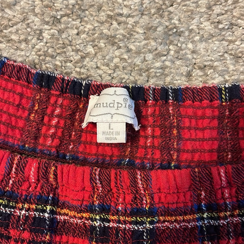 EXCELLENT Condition Mud Pie Christmas Plaid Dress - Picture 5 of 7